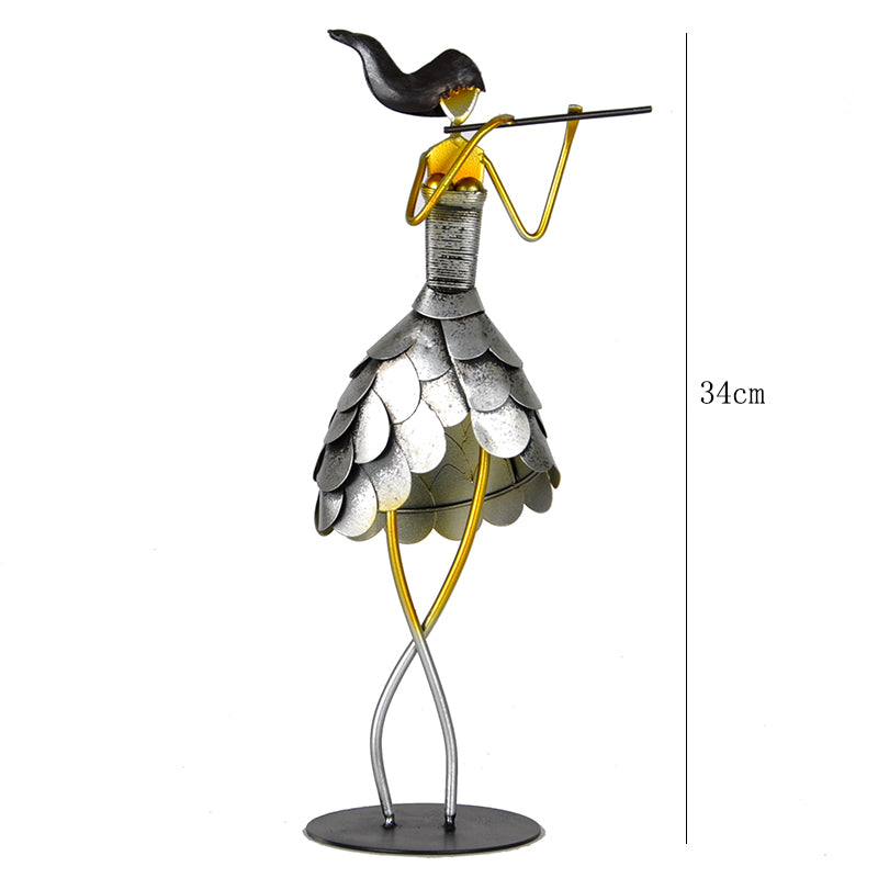 FINAL Music Band Metal female figure statue