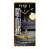 Rectangular Vertical Crystal Porcelain Clock Wall Hanging