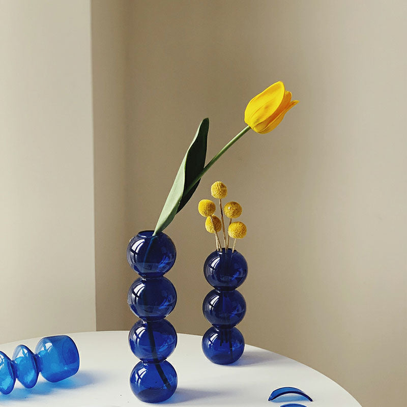 Candleholders - Blue Vase Glass Container