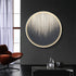 FINAL Single Circle Canvas / Crystal Porcelain / LED Wall Art Lamp Abstract Wall Hanging