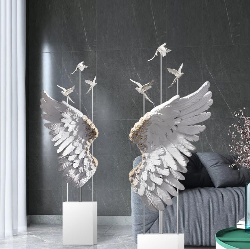 Floor Standing Large Ornaments -  Angle Wings
