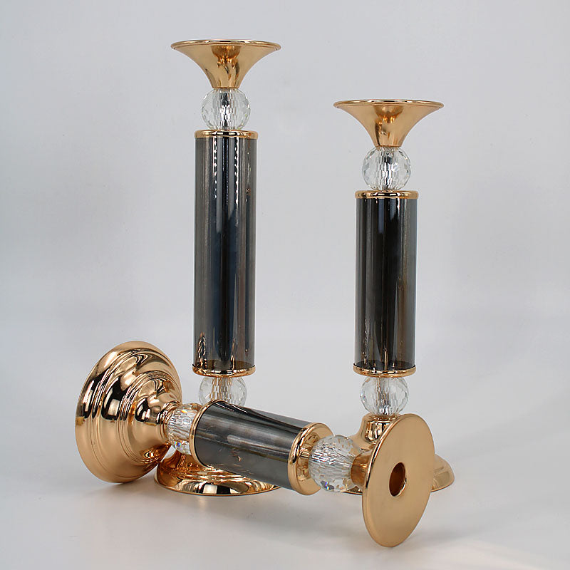 Candleholders - Gold Metal