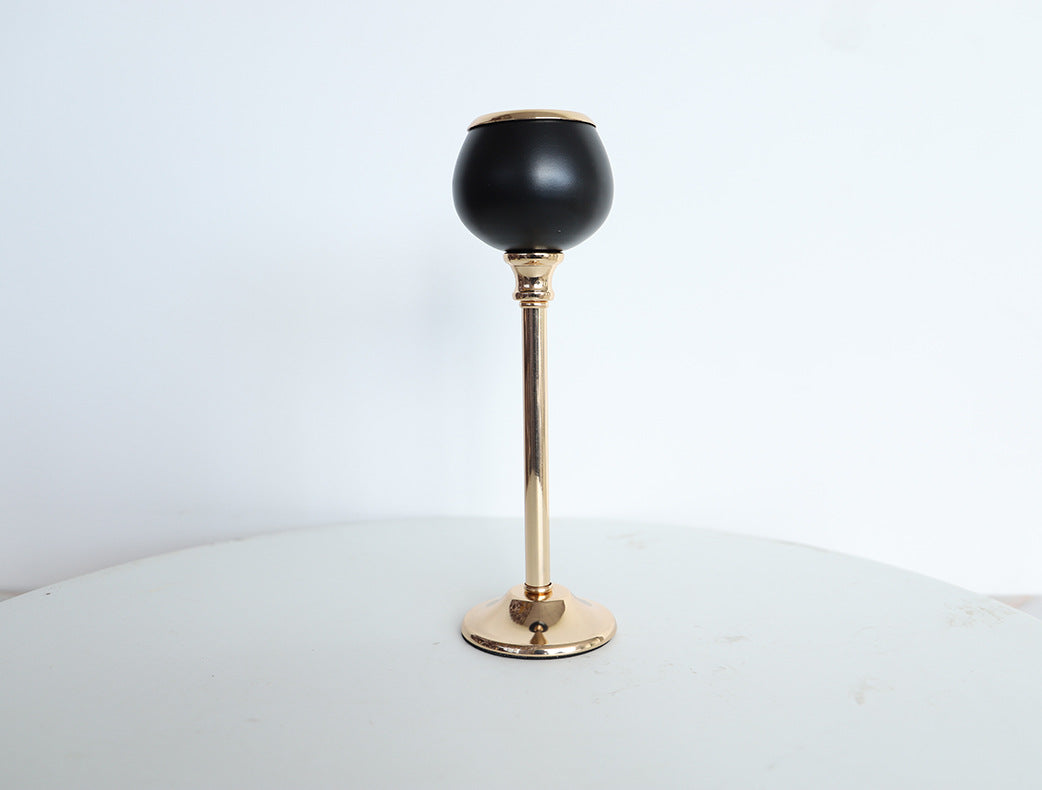 Candleholder - Gold and Black