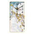 Rectangular Vertical Crystal Porcelain Clock Wall Hanging