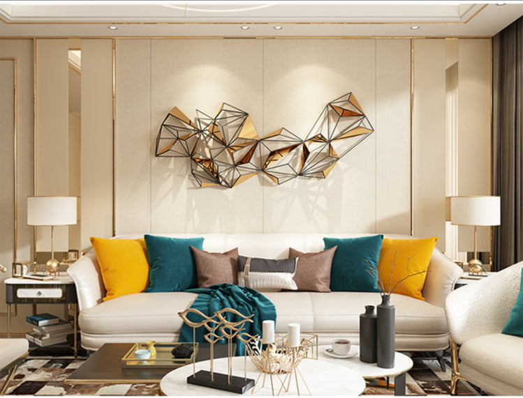 Metal Wall Art - Modern Light Luxury Living Room Wall Decoration