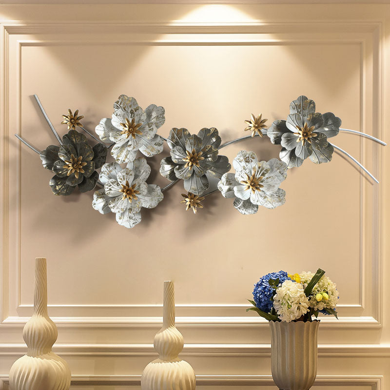 Metal Wall Art - Flowers and Butterflies