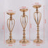 Candle Holders - Gold Candle Holders Flowers Vase Decoration