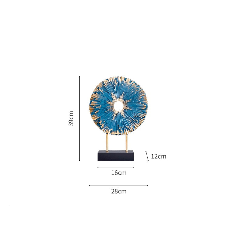 Standing Disk - Modern Luxury Resin Lucky Deer and Decorative Standing Disk Set