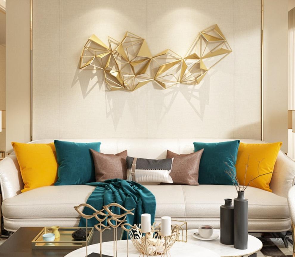 Metal Wall Art - Modern Light Luxury Living Room Wall Decoration