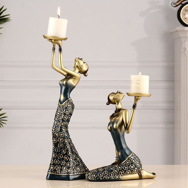 Candle Holders - Dancing Lady