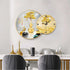 Clock Circle Crystal Porcelain Abstract Wall Hanging