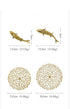 Metal Wall Art -  Background Wall Decoration Simulation Pond Goldfish Lotus Leaf Coral Golden Decoration