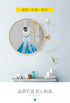 Circle Metal Clock and Circle Crystal Porcelain Wall Hanging