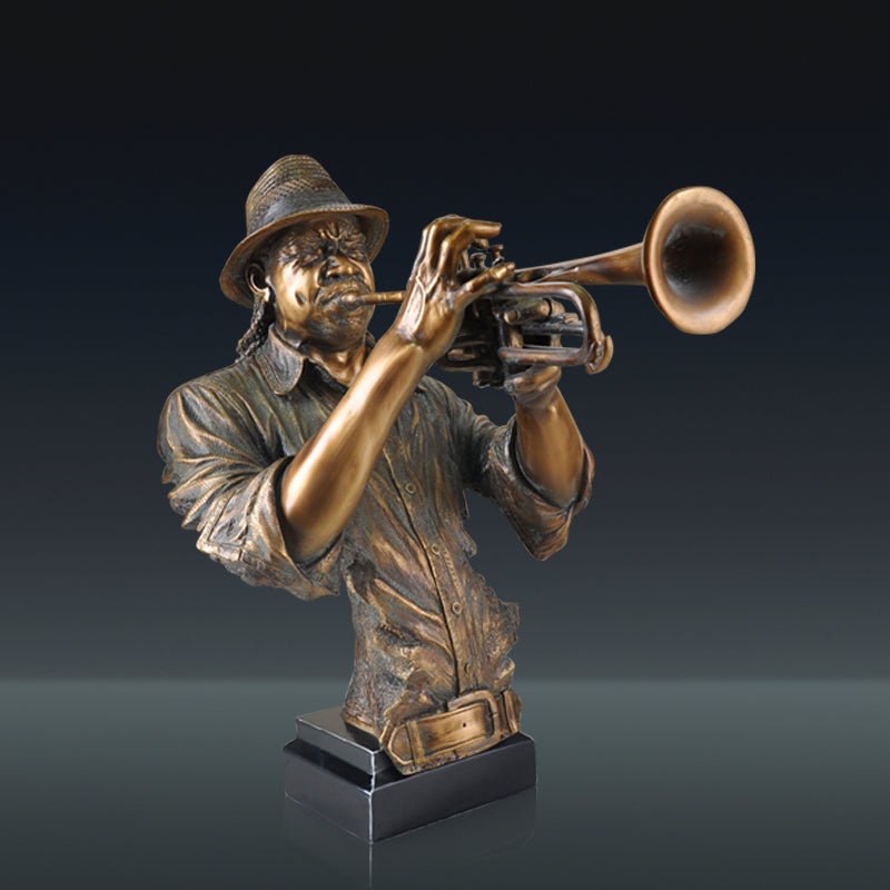 FINAL Music Band Saxophone Bust Statue