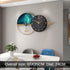 Clock Circle Crystal Porcelain Abstract Wall Hanging