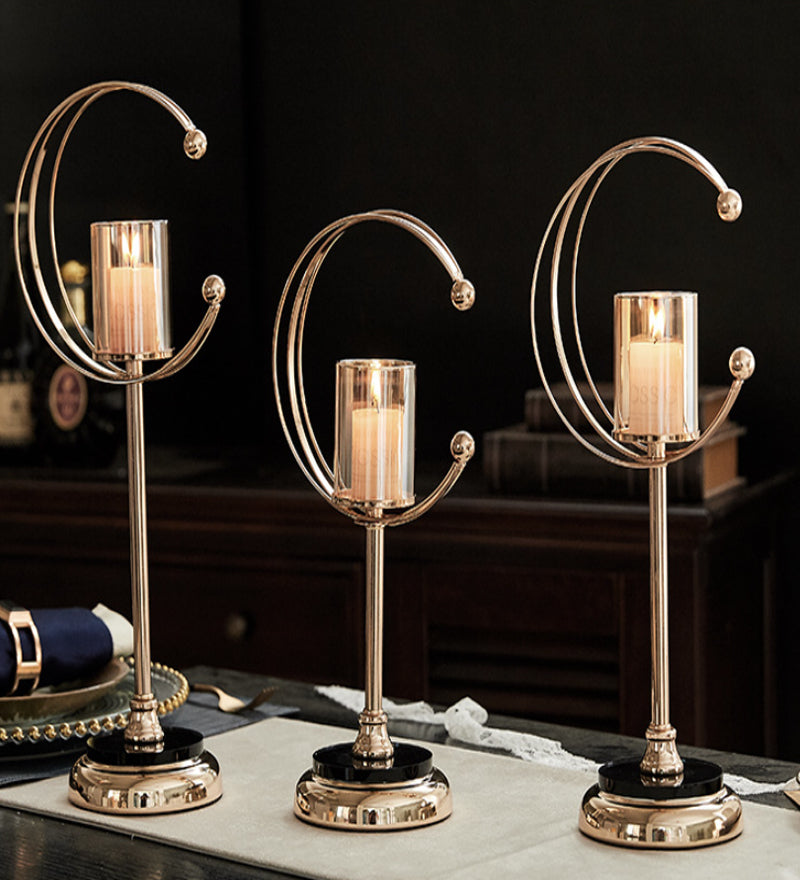 Candleholders  - Half Circle Design