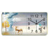 FINAL Rectangular Landscape Crystal Porcelain Clock Wall Hanging