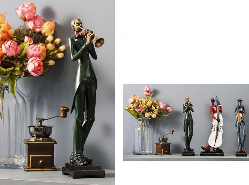 FINAL Music Band African figure sculpture decoration