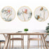 3PC Same Size Circle Canvas / Crystal Porcelain / LED Wall Art Lamp Abstract Wall Hanging