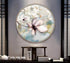 FINAL Single Circle Canvas / Crystal Porcelain / LED Wall Art Lamp Abstract Wall Hanging