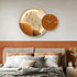 Clock Circle Crystal Porcelain Abstract Wall Hanging