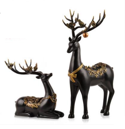 Deer Standing Disk - European Deer Furnishings Home Accessories High-end Decoration