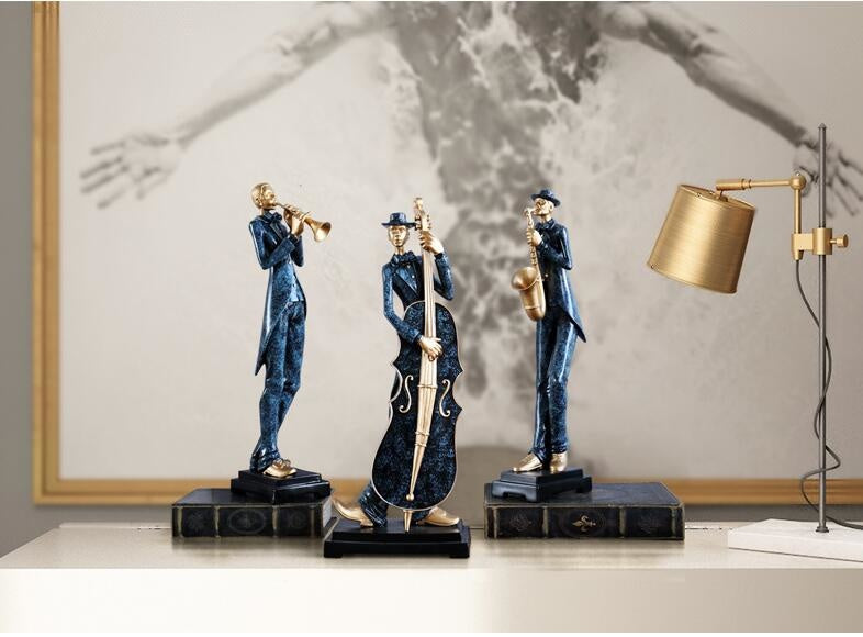 FINAL Music Band African figure sculpture decoration