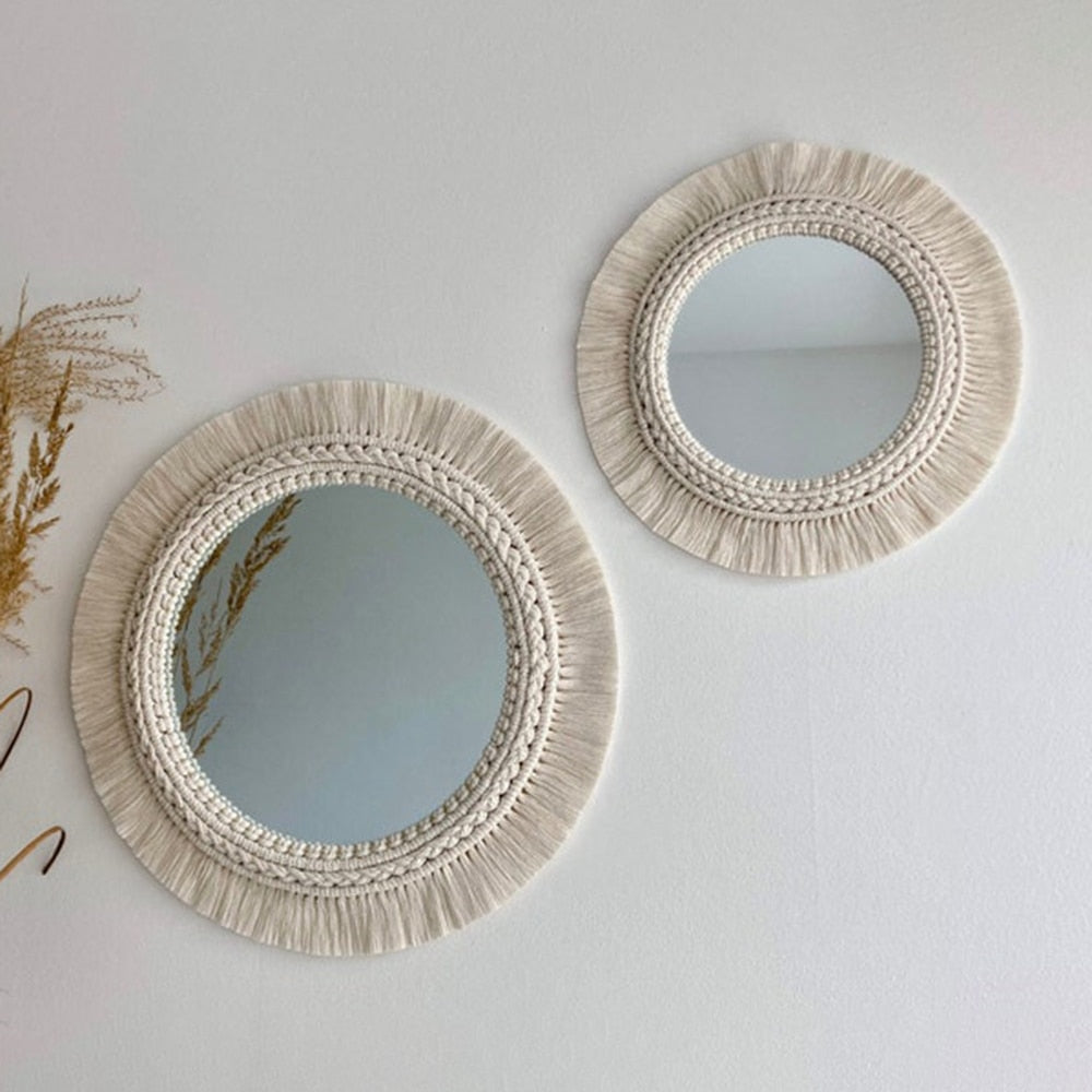 Mirror - Handmade Woven Mirror Tapestry