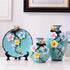 Ceramic 3PC Vases/ Jars set  with Ceramic Plate