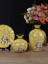 Ceramic 3PC Vases/ Jars set  with Ceramic Plate