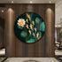 Single Circle Canvas / Crystal Porcelain / LED Wall Art Lamp Abstract Wall Hanging