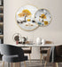 Clock Circle Crystal Porcelain Abstract Wall Hanging