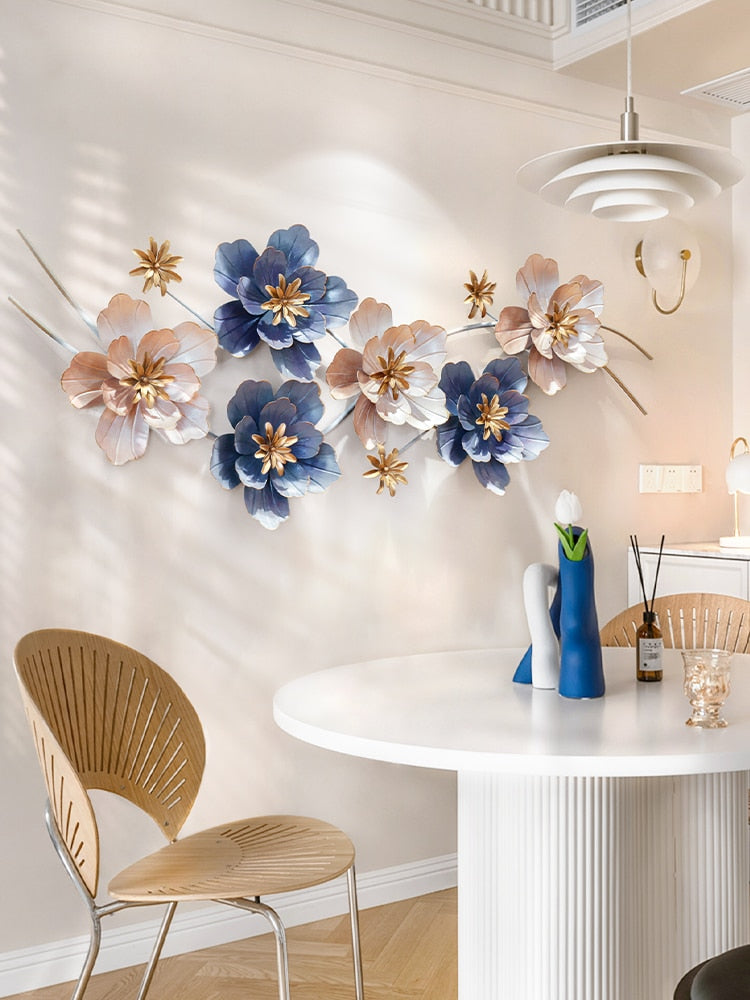 Metal Wall Art - Flowers and Butterflies