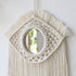 Handloom Wall Decor -  Mirror Boho Woven Mirror Tapestry