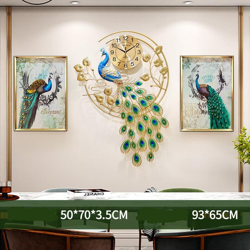 Peacock Clock  - Wall Clock Modern Design Stylish Wall Clock UnusualDecor