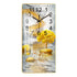 Rectangular Vertical Crystal Porcelain Clock Wall Hanging