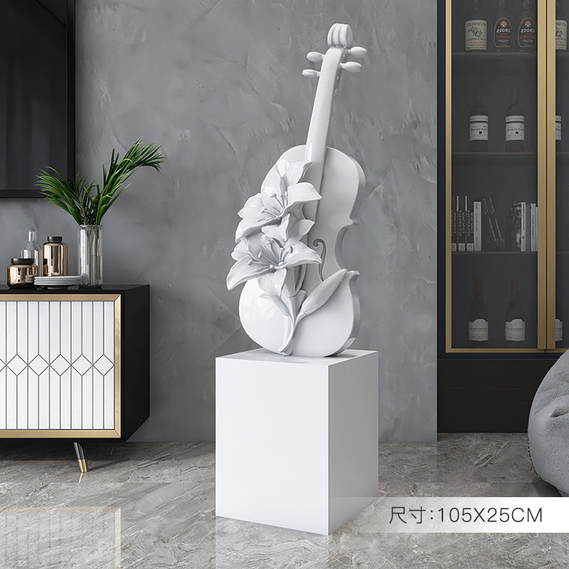 Floor Free Standing Large Ornament - Violin