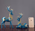 Standing Disk - Decorative Standing Disk with Modern Luxury Lucky Deer Resin Set