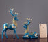 Standing Disk - Decorative Standing Disk with Modern Luxury Lucky Deer Resin Set