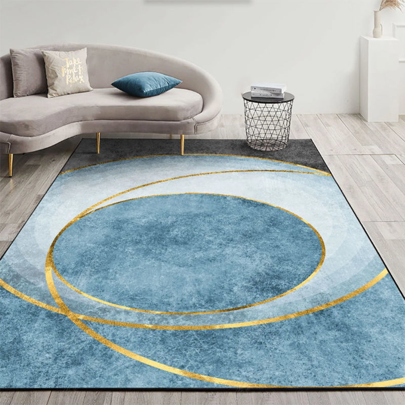 Living Room Designer Carpets - Blue Abstract designs