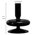 Candleholder -  Black Glass Flower Vase