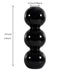 Candleholder -  Black Glass Flower Vase