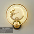 FINAL LED Chines Copper and Jade  Wall Lamp