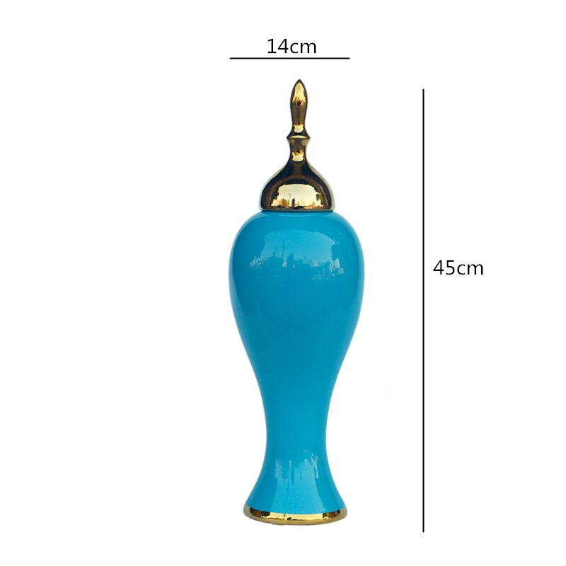 Ginger Jar / Vase -  European Style Large Countertop Vase