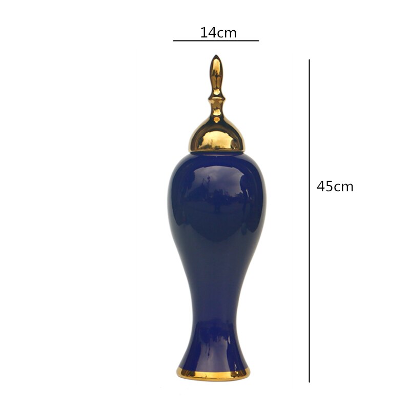 Ginger Jar / Vase -  European Style Large Countertop Vase