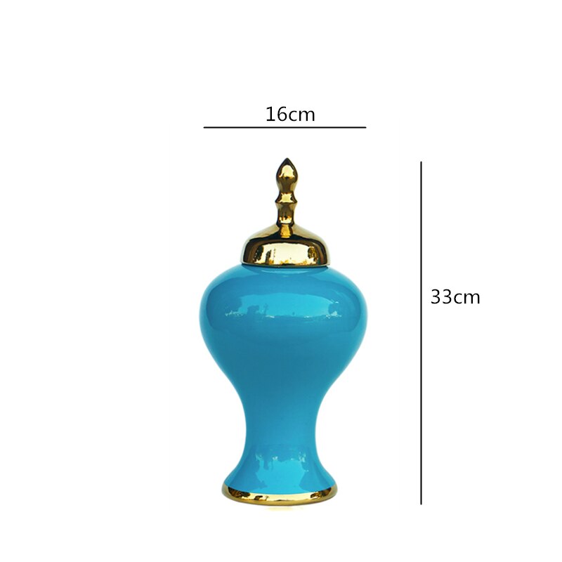Ginger Jar / Vase -  European Style Large Countertop Vase