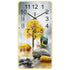 Rectangular Vertical Crystal Porcelain Clock Wall Hanging