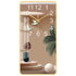 Rectangular Vertical Crystal Porcelain Clock Wall Hanging