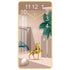 Rectangular Vertical Crystal Porcelain Clock Wall Hanging
