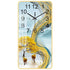 Rectangular Vertical Crystal Porcelain Clock Wall Hanging